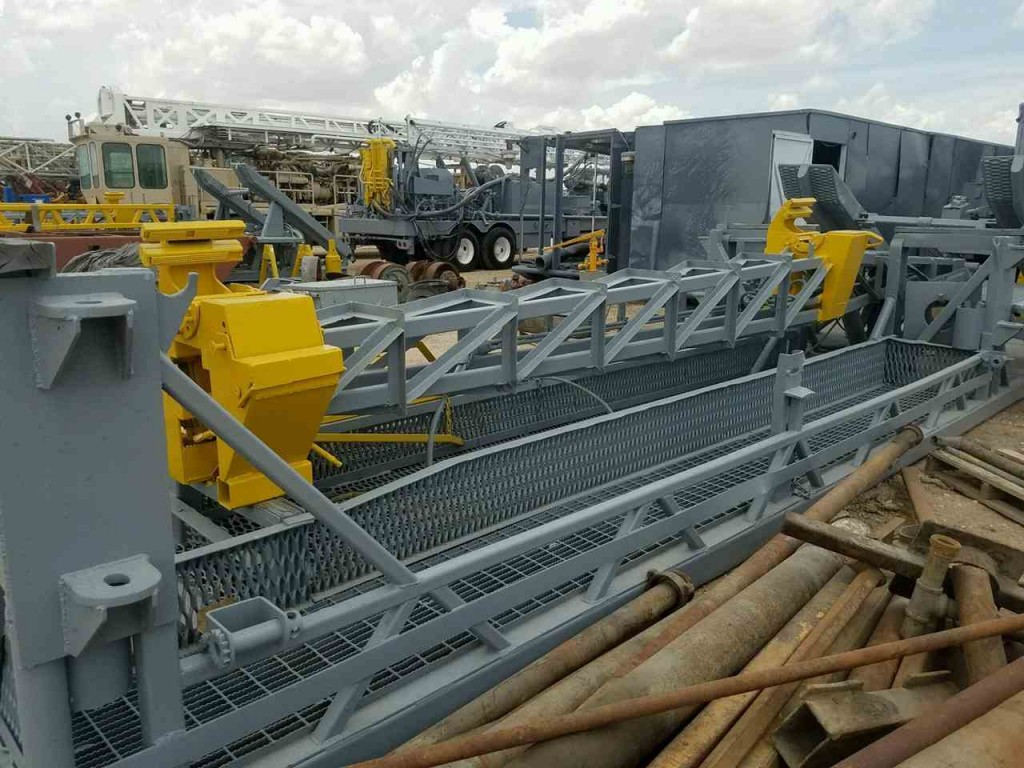 (2) Apache Walker Neer Automated Pipe Handler Beeman Equipment Sales