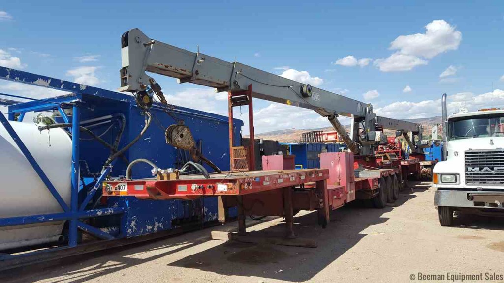 2003 QMC 6070TD Crane Trailer Beeman Equipment Sales