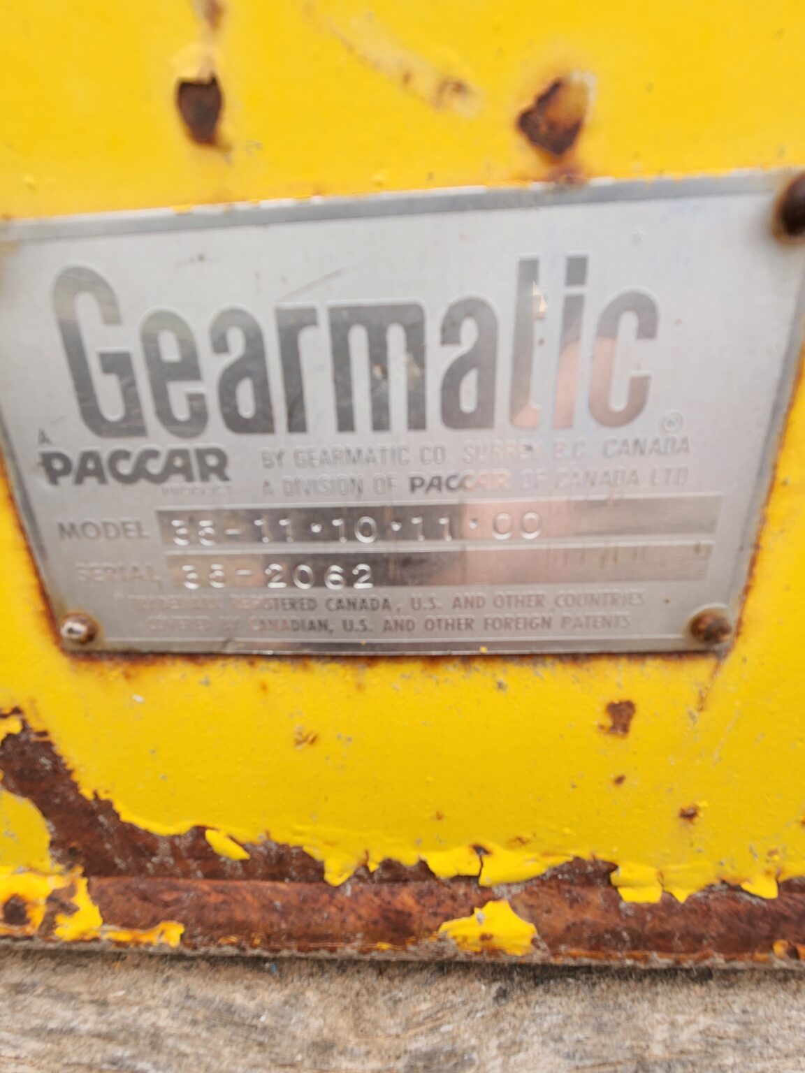Gearmatic Paccar Hydraulic Winch Beeman Equipment Sales