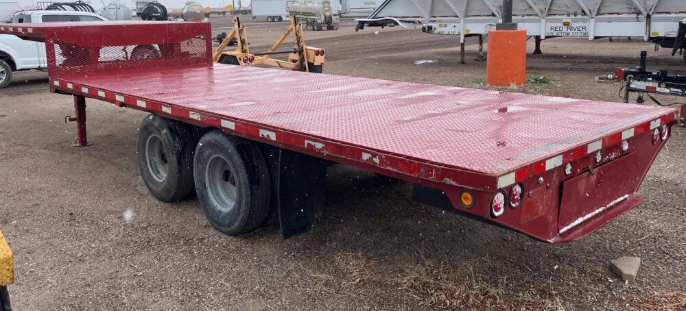 X2 1992 Homemade 30 ft T/A Flatbed Trailer - Image 5