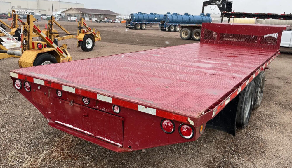 X2 1992 Homemade 30 ft T/A Flatbed Trailer