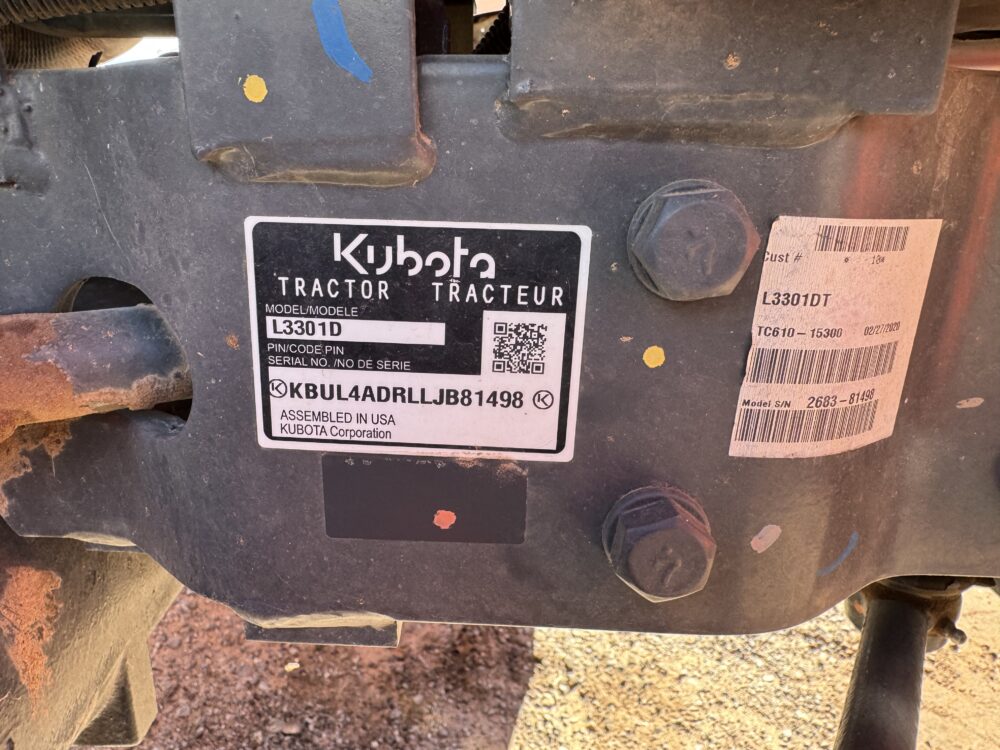 2020 Kubota L3301D 4WD Tractor - Image 17